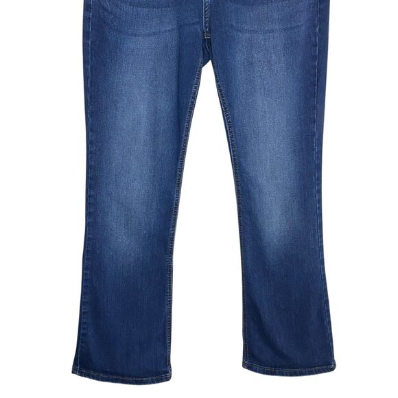 KanCan Jeans Womens 31 Bootcut High Rise Blue Stretch Denim Dark Wash Western - Picture 6 of 11